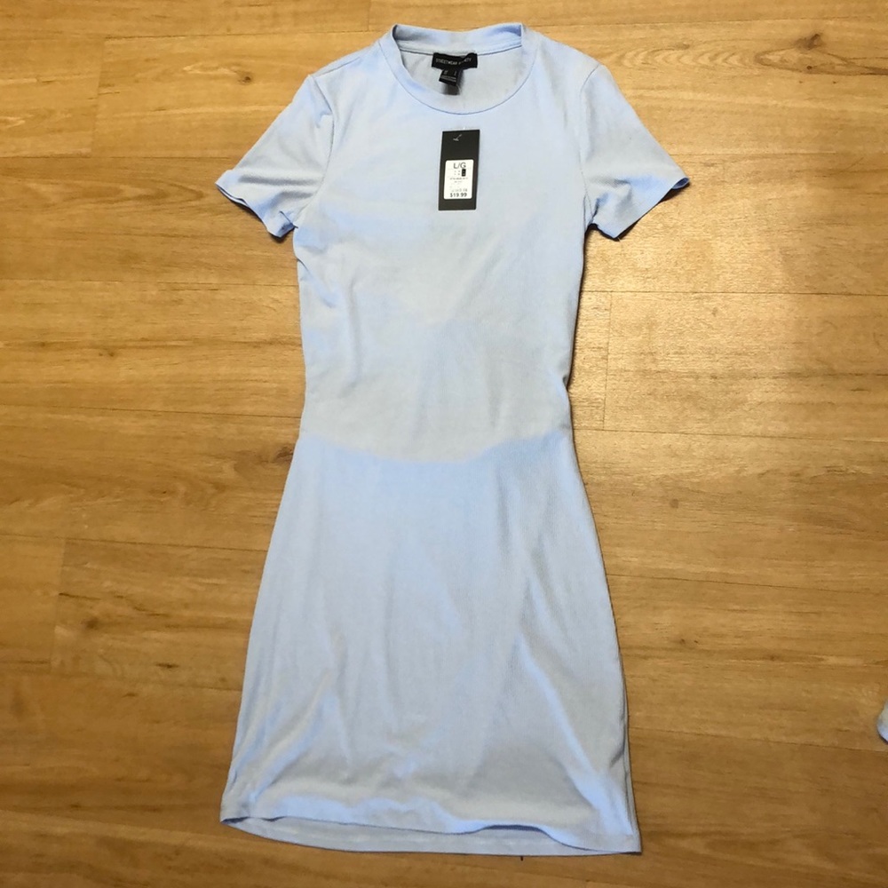 Light blue bodycon dress